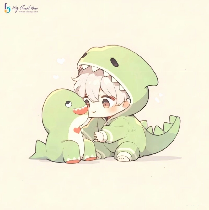 Nhân vật Chibi nam với phong cách thể thao năng động
