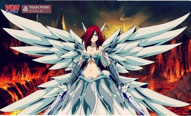 Nhân vật Erza Scarlet trong bộ anime Fairy Tail