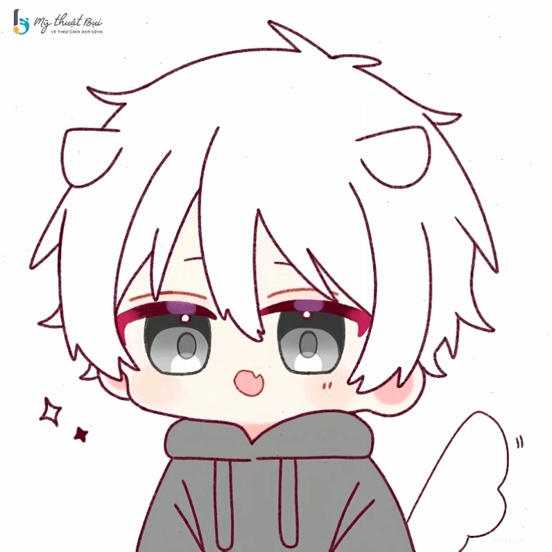 Nhiều mẫu vẽ cô gái và chàng trai Chibi