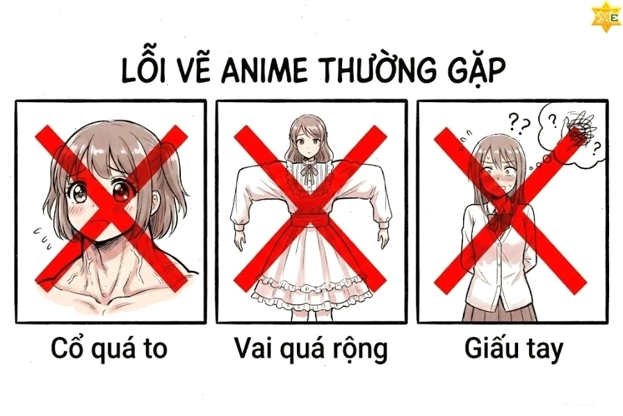 Những lưu ý quan trọng khi vẽ dáng người anime nữ