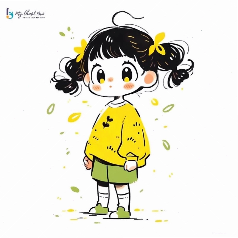 Phác thảo hình dáng cơ bản cho cô gái Chibi