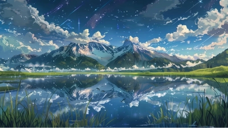 Phong cảnh anime chill nhẹ nhàng 4K cực nét