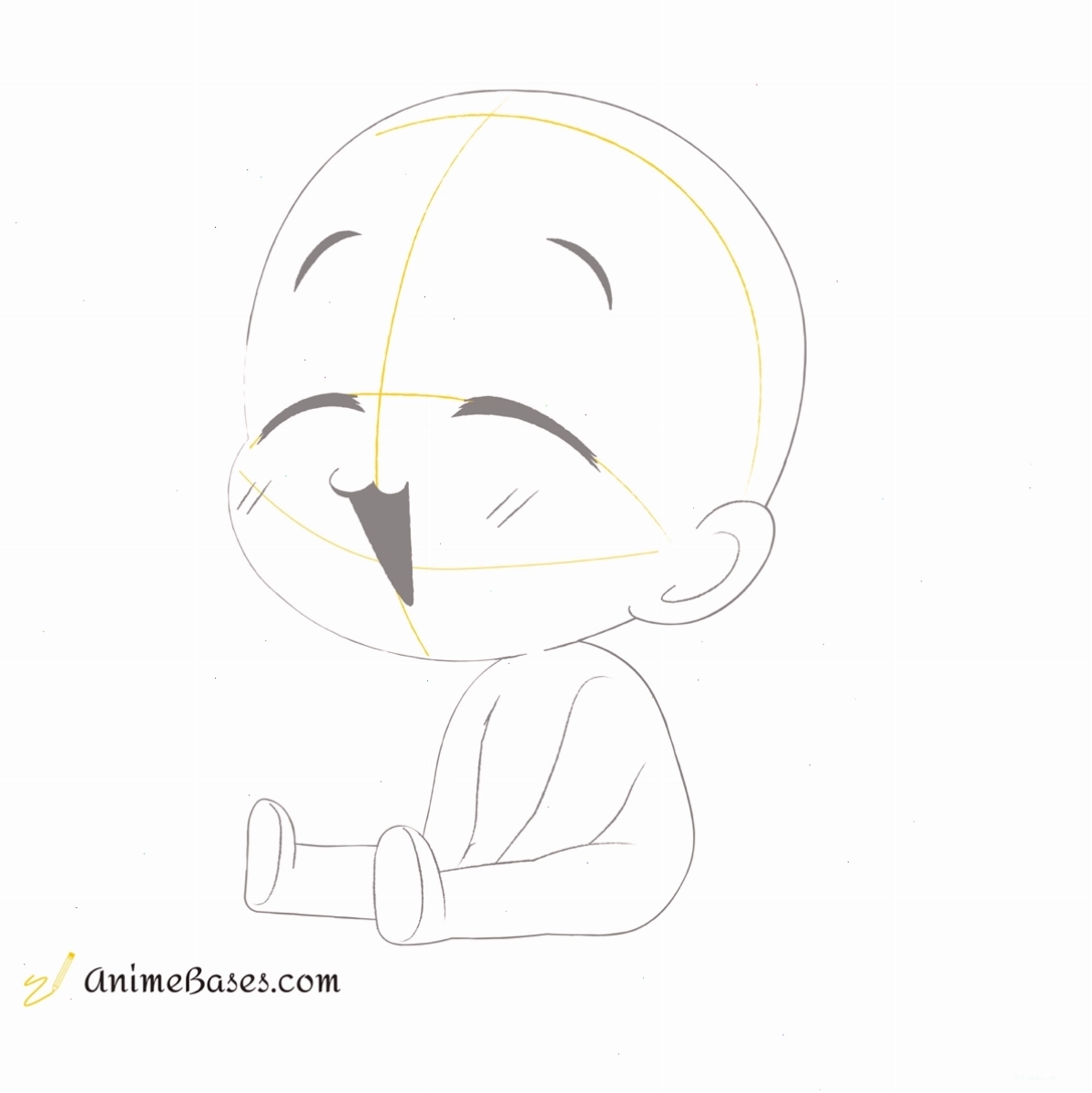 Quá trình vẽ một nhân vật chibi từ mẫu base