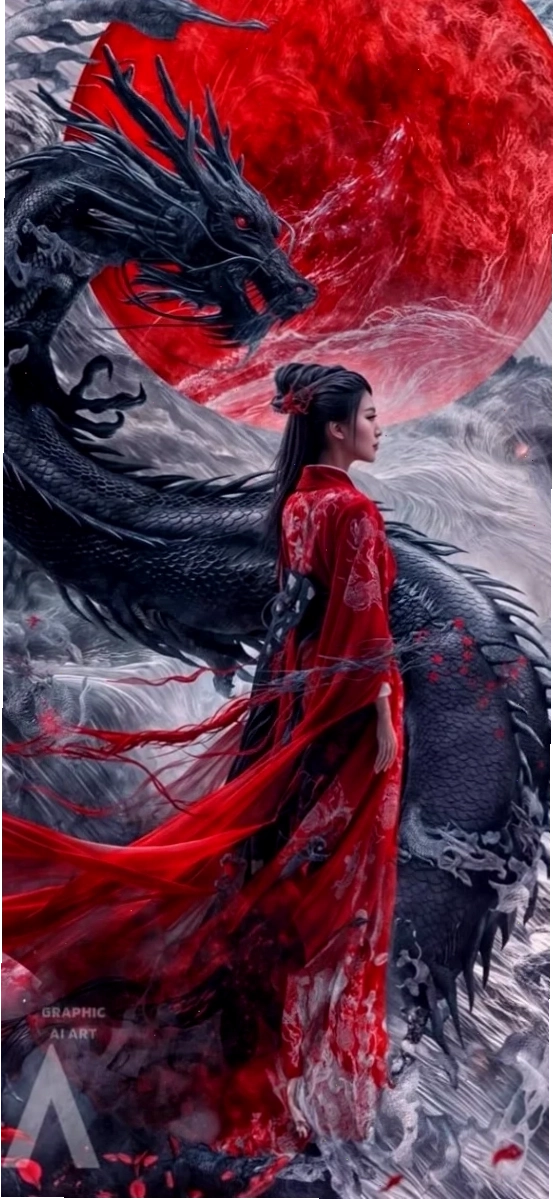 Rồng xanh cuộn mình trên đám mây