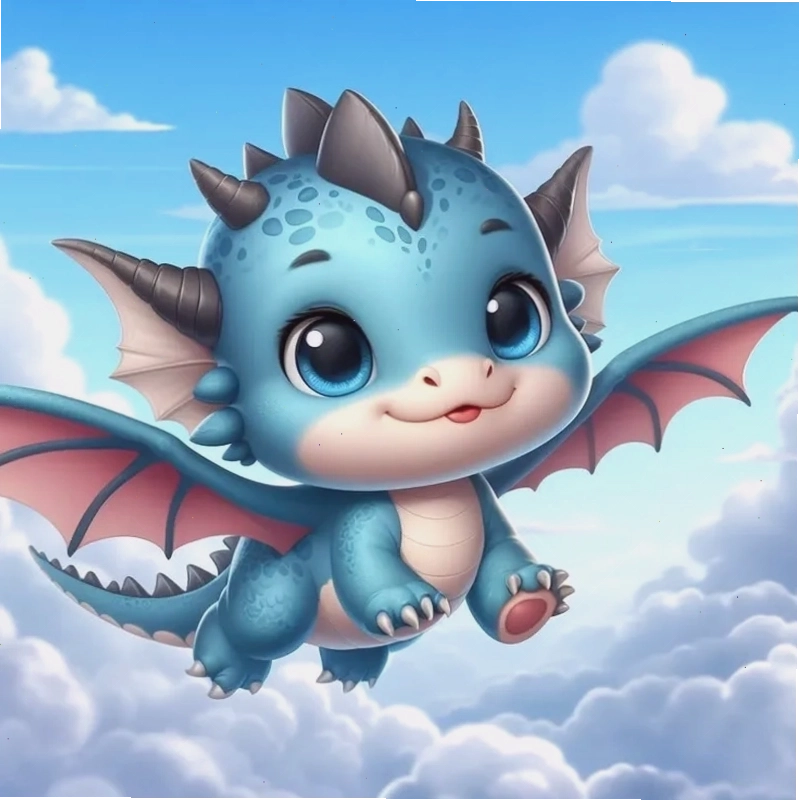 Tải về ngay ảnh rồng chibi cute hot trend
