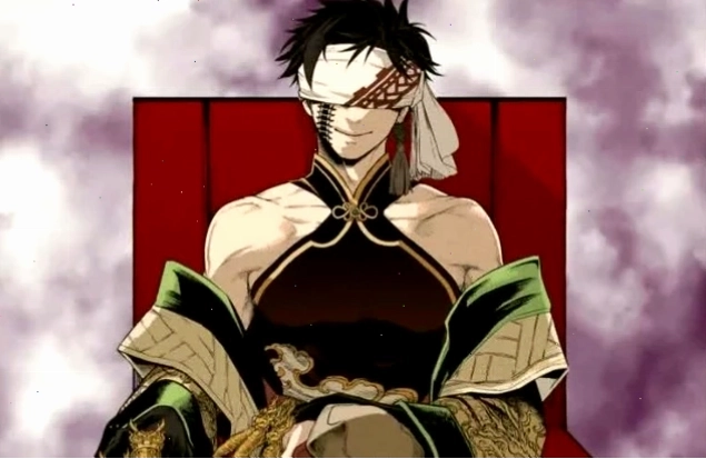 Tần Thủy Hoàng phiên bản anime với tạo hình uy nghiêm và quyền lực