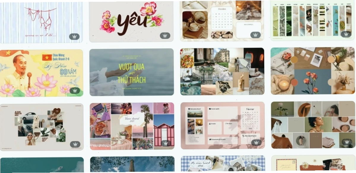 Tạo hình nền với ảnh nền đẹp có sẵn - Canva