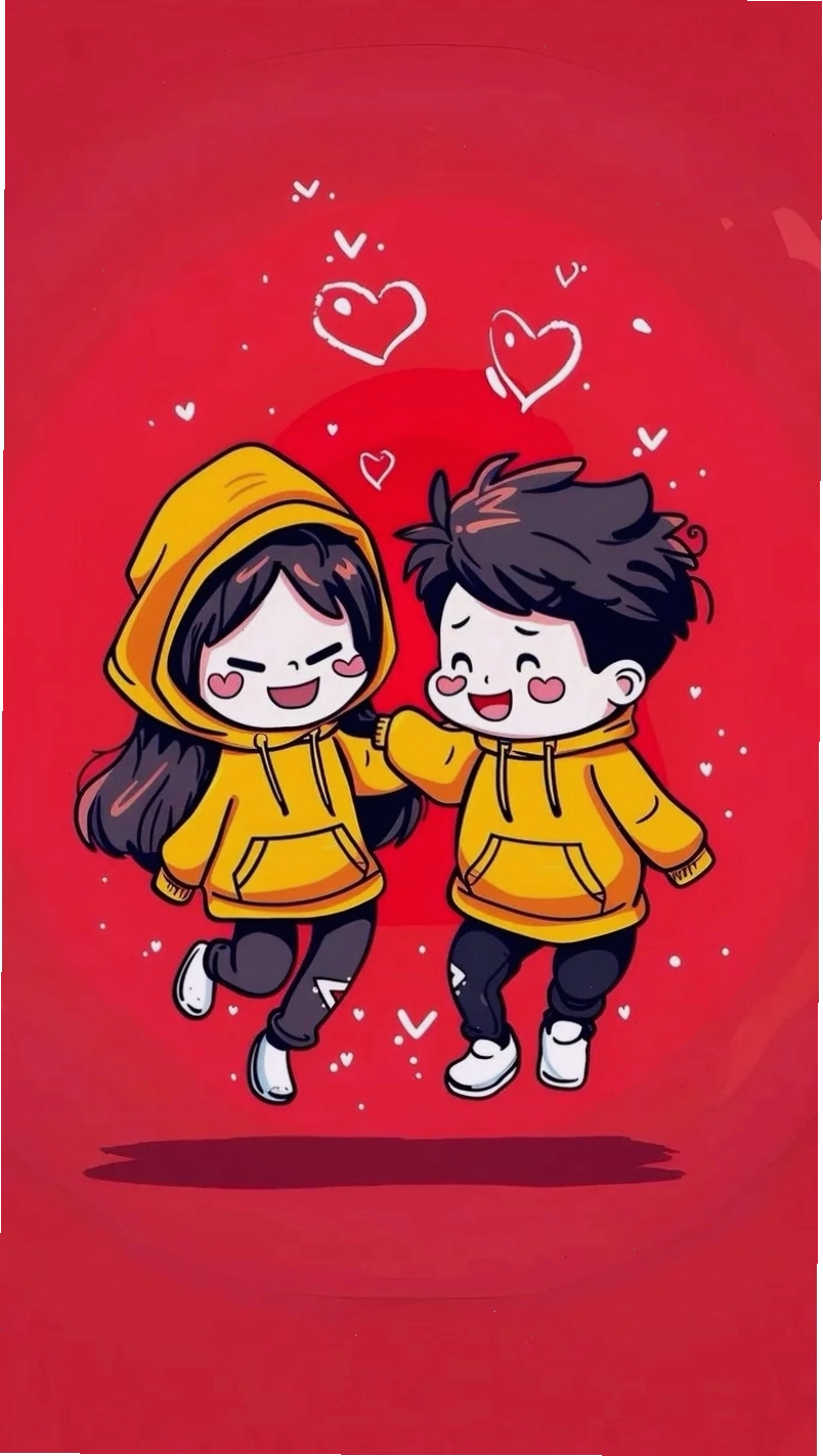 Thế giới ngọt ngào của anime chibi cặp đôi cute đáng yêu