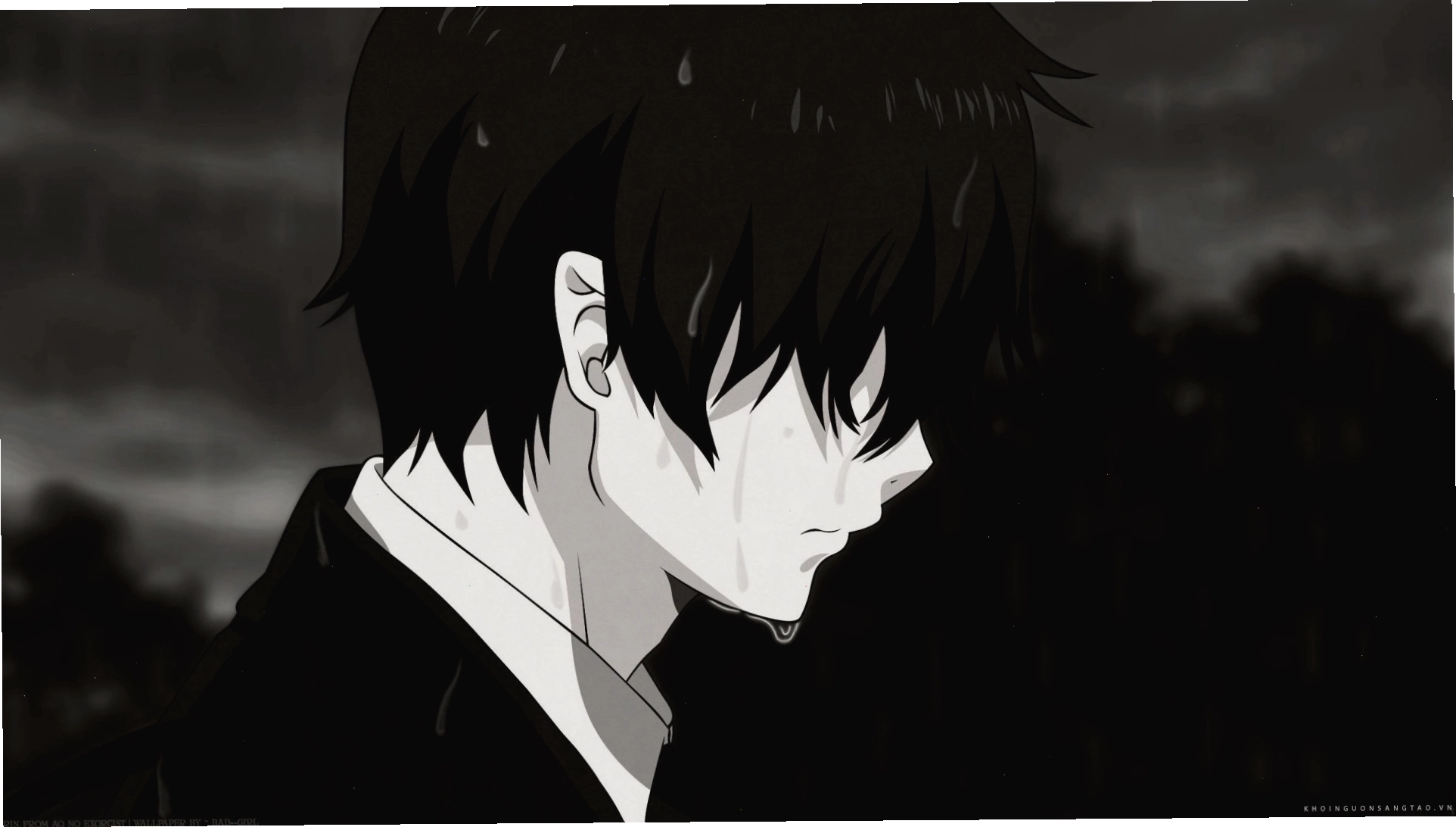 Top những hình ảnh anime đen trắng đẹp mắt