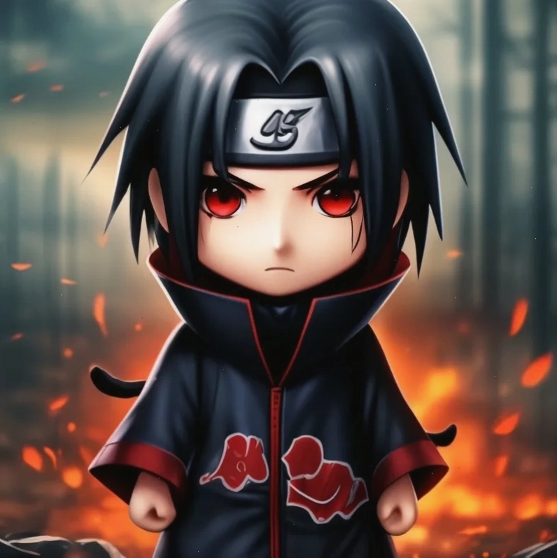 Trang trí sổ tay với itachi chibi pin dễ thương