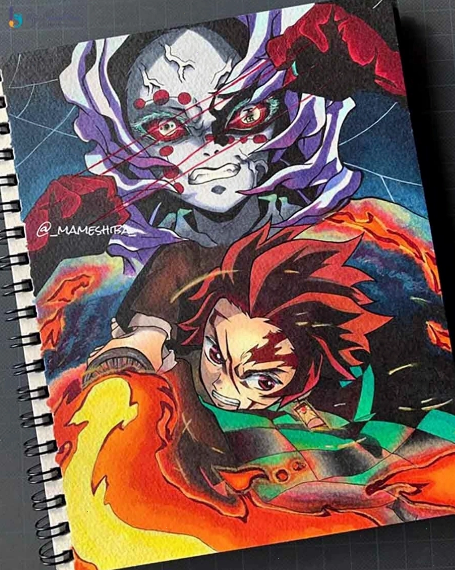 Tranh vẽ anime nam badboy với nụ cười nhếch mép đầy tự tin