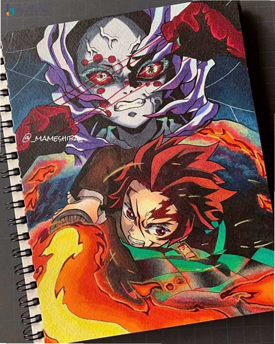 Tranh vẽ anime nữ cá tính với phong cách ngầu