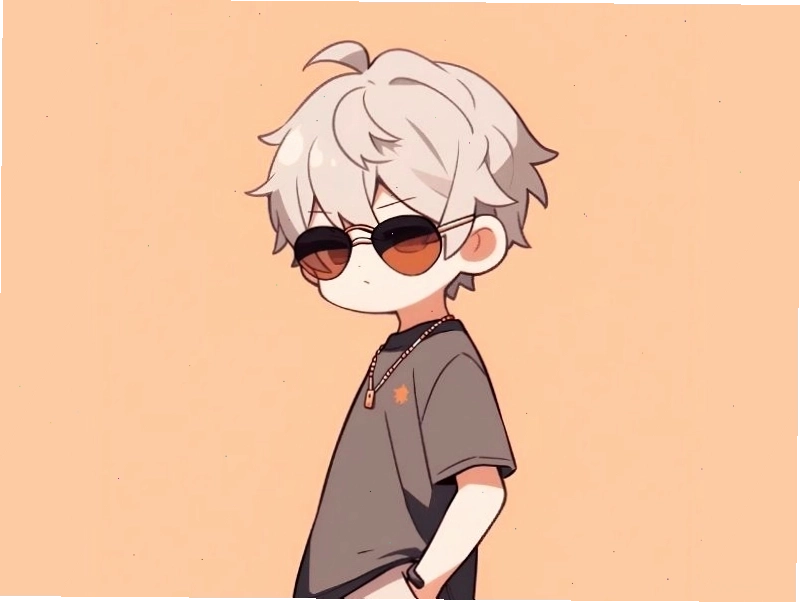 Tranh vẽ chibi nam ngầu với trang phục ấn tượng