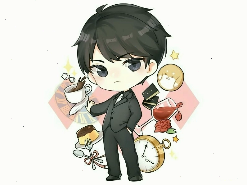 Tranh vẽ chibi nam thể hiện cá tính mạnh mẽ