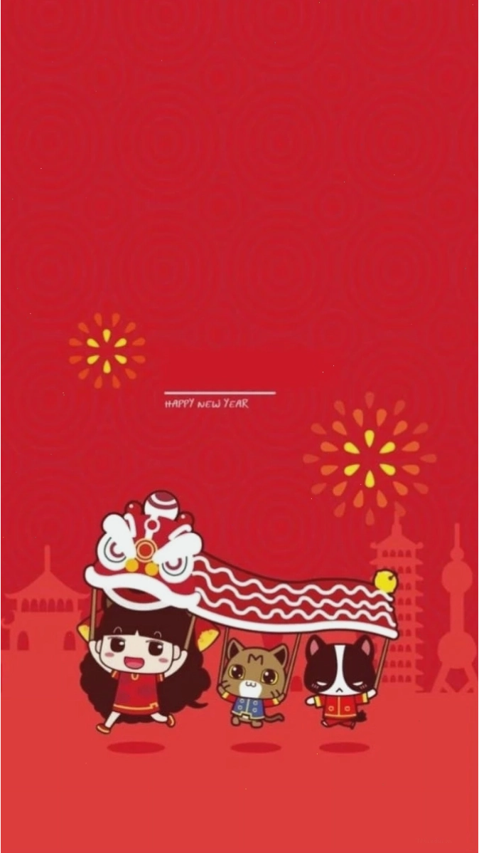 Trẻ em Chibi nhận lì xì Tết