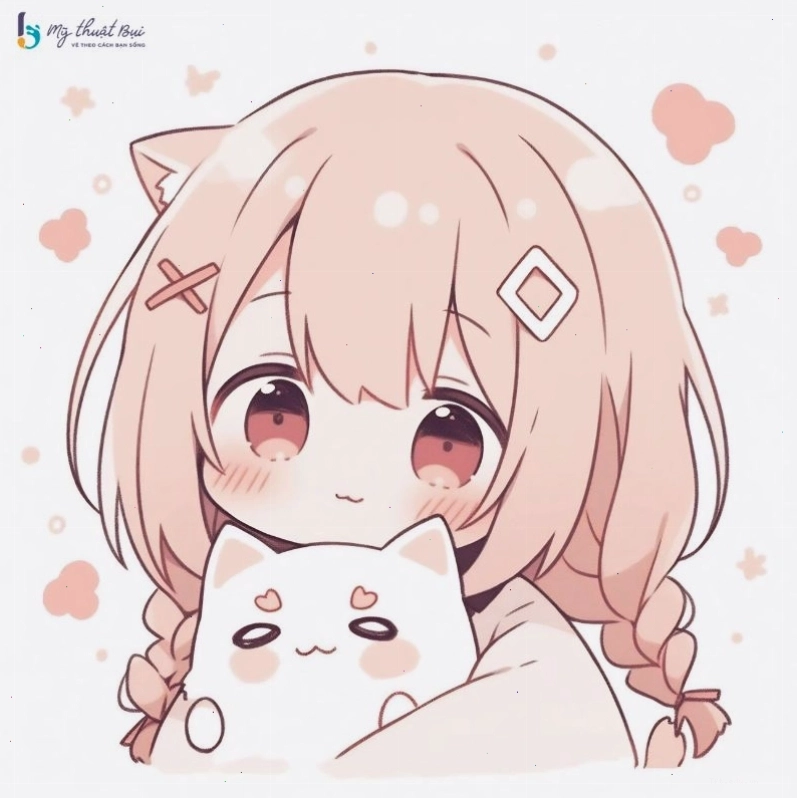 Vẽ chi tiết khuôn mặt đáng yêu cho cô gái Chibi