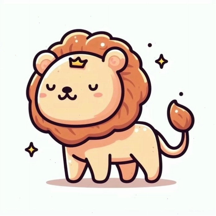 Vẽ con sư tử chibi đơn giản cho người yêu thích nghệ thuật