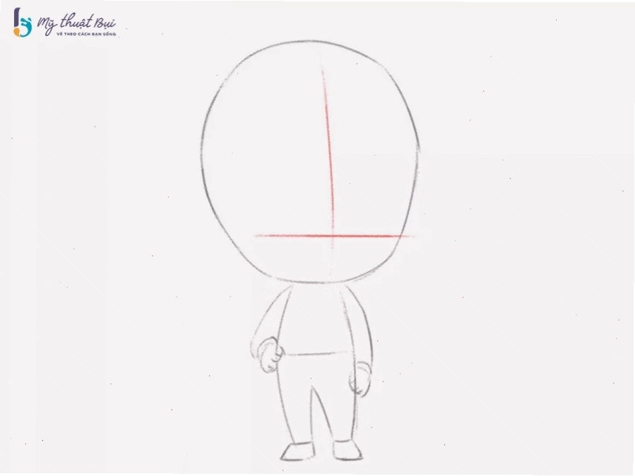 Vẽ khuôn mặt chibi nam đáng yêu