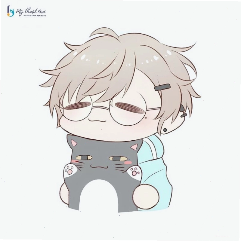 Vẽ mèo chibi dễ thương