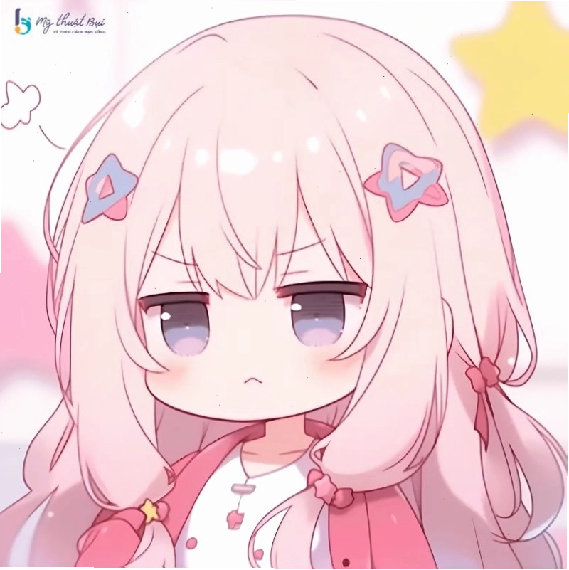 Vẽ mũi và miệng đơn giản cho nhân vật chibi