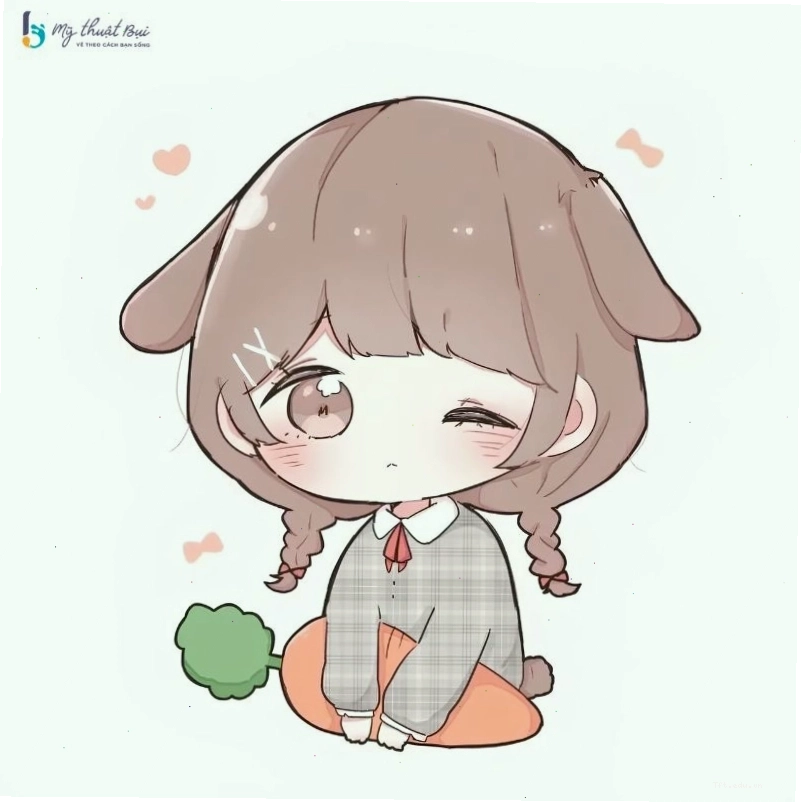 Vẽ người chibi cute đơn giản cho nữ
