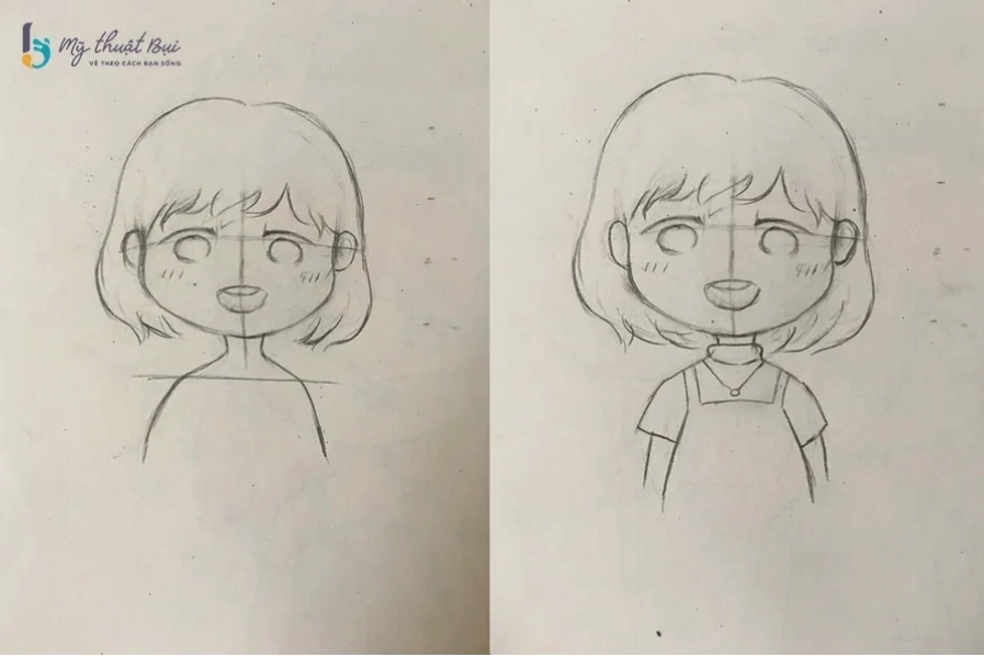 Vẽ trang phục đơn giản cho nhân vật Chibi