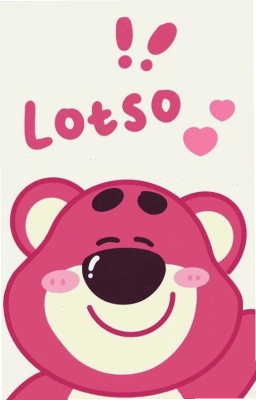 Wallpaper gấu dâu cười cute với hiệu ứng ánh sáng lung linh