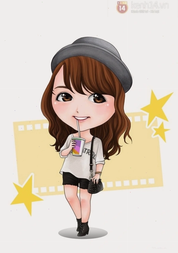 Bộ ảnh Chibi sao Việt và hot teen cực dễ thương gây sốt 4