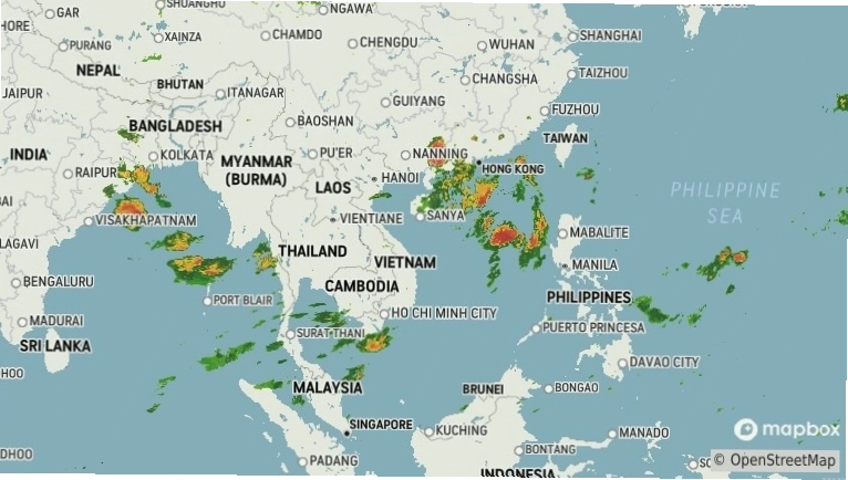 Buôn Ma Thuột Rađa khí tượng theo dõi mây dông