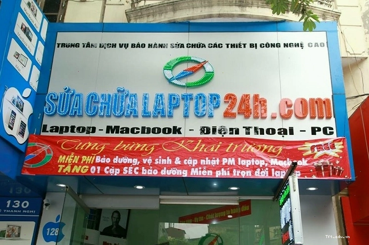 Trung tâm sửa chữa laptop 24h phục vụ khách hàng tận tâm