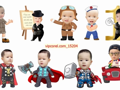 Hình Chibi Ghép Mặt Cho Bé Trai: Lưu Giữ Khoảnh Khắc Đáng Yêu