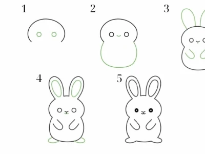 Hướng dẫn chi tiết cách vẽ con thỏ chibi dễ thương