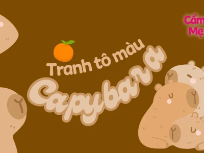 Khám Phá Thế Giới Hình Capybara Chibi Cute Cho Bé Tô Màu